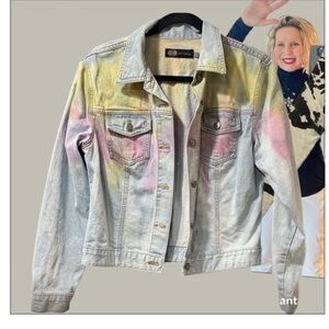 Women's Tie-Dye Jean Jacket NWOT